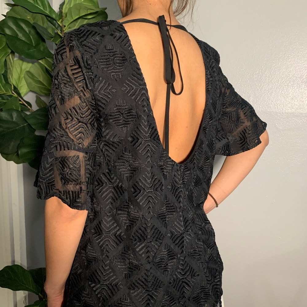 Boho Chic Open Back Blouse